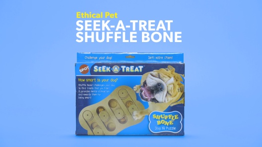 ETHICAL PET Seek-A-Treat Shuffle Bone Puzzle Dog Toy 