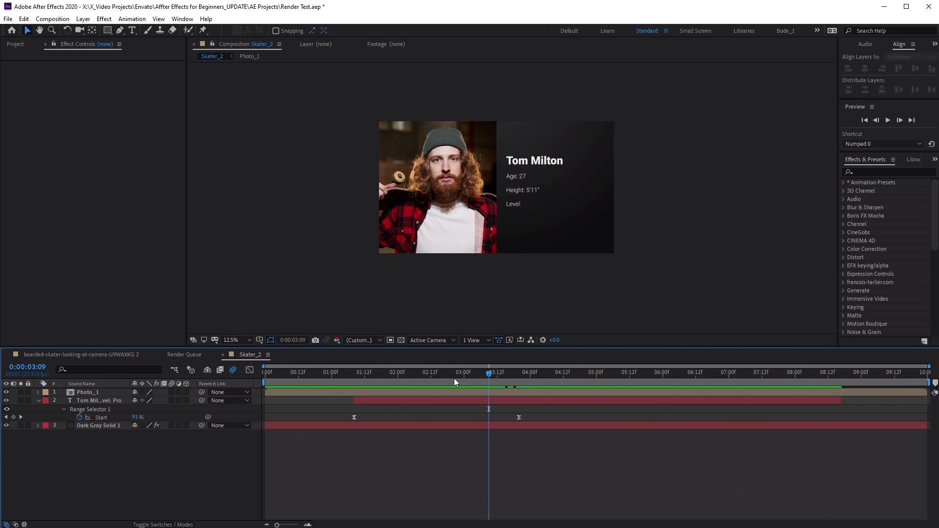 adobe after effects video editing tutorials pdf