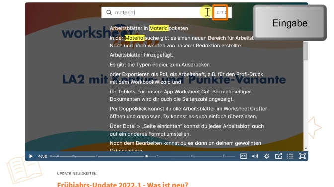Interaktive Funktionen in unseren Videos