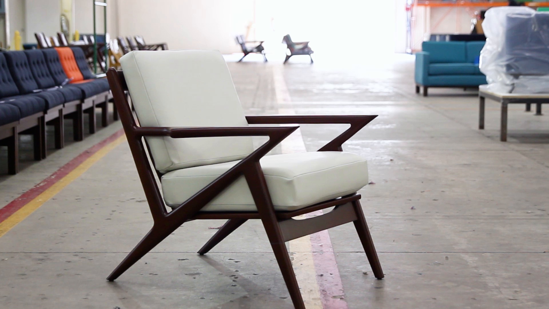 joybird soto leather chair