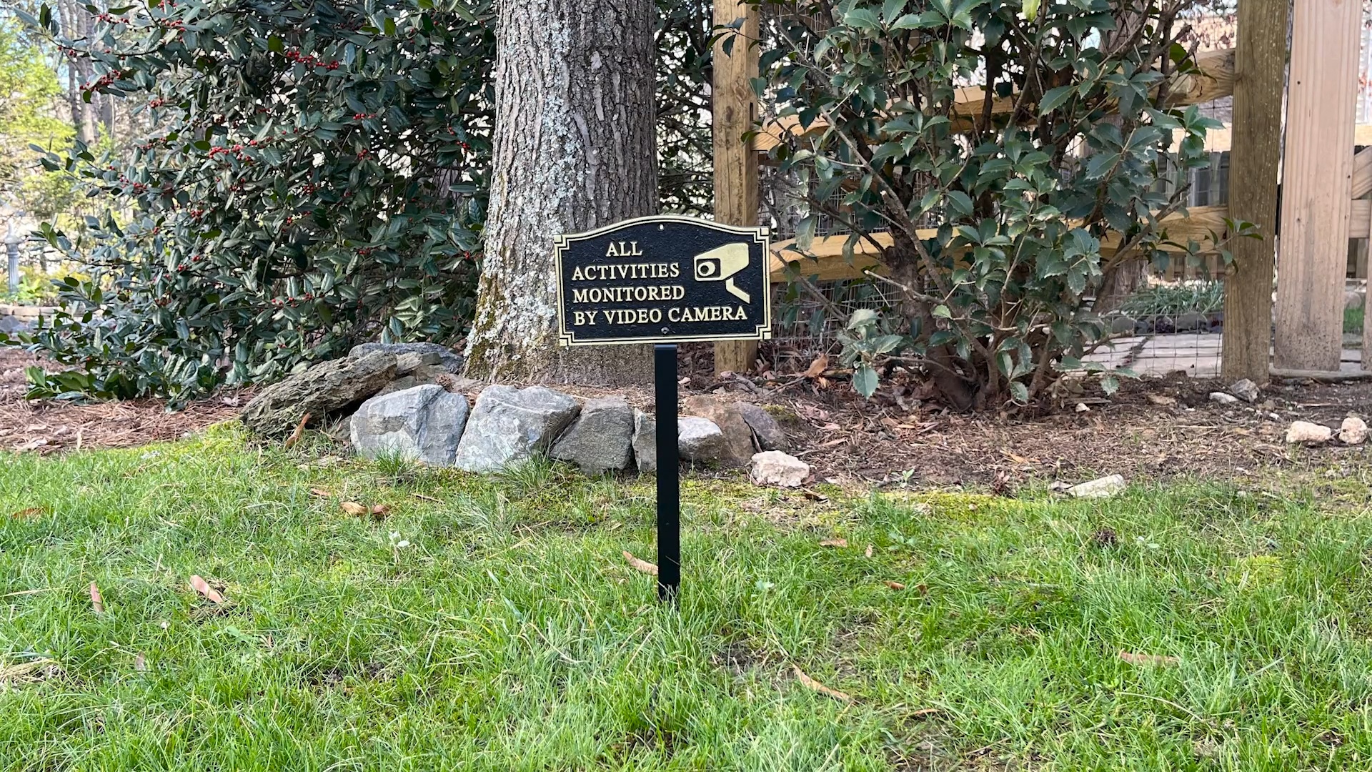 All Activities are Monitored WP-0031 Garden Boss Signs