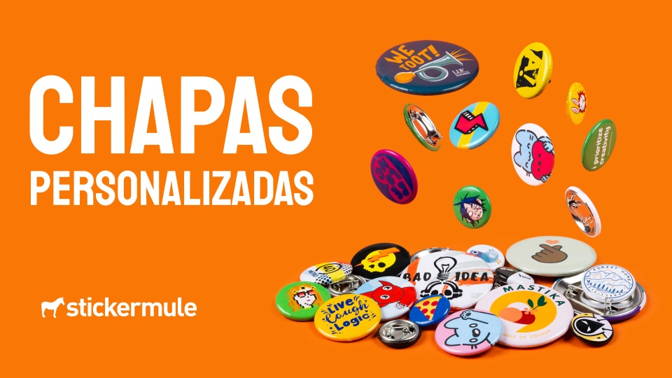 Chapa Sticker Chapas personalizadas | Envío gratis | Sticker Mule España