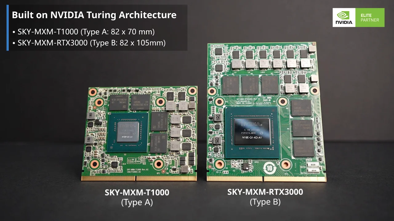 SKY-MXM-T1000 - MXM 3.1 Type A NVIDIA®Quadro®Embedded T1000 with DP 1.4a -  Advantech