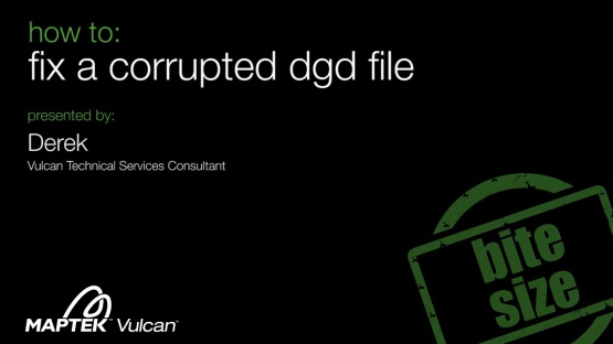 How to fix a corrupted dgd file