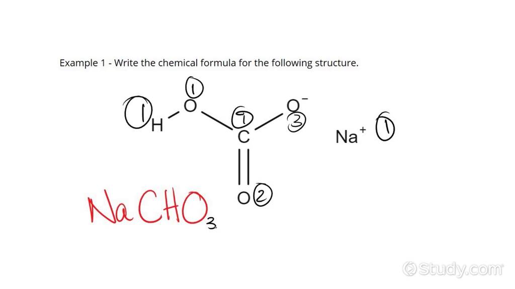 How to Write a Chemical Formula Given a Chemical Structure Chemistry
