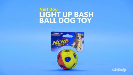 Nerf Dog Light Up Bash Ball Dog Toy Small Chewy Com