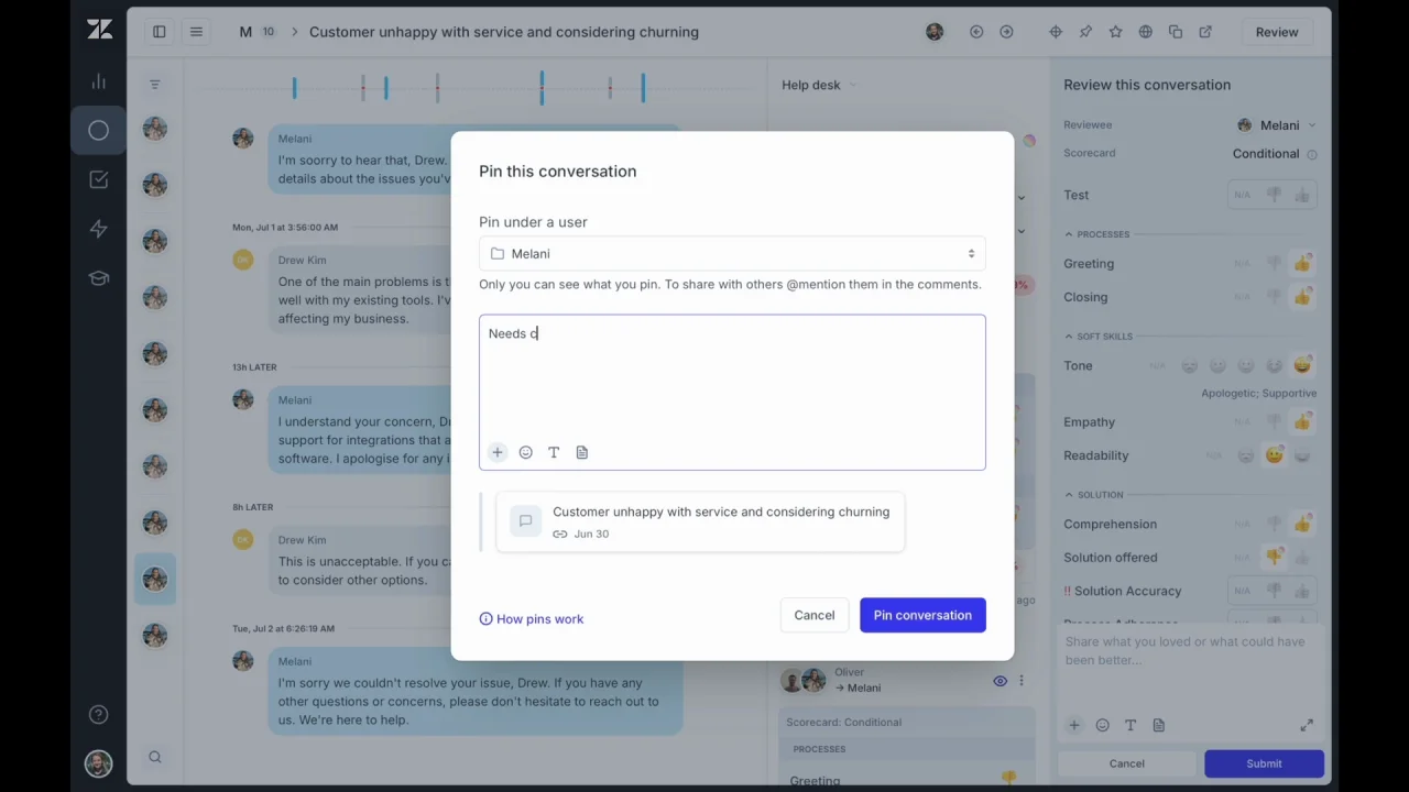 ✩質問ページ✩ AI搭載の品質管理・QAソフトウェア: Zendesk