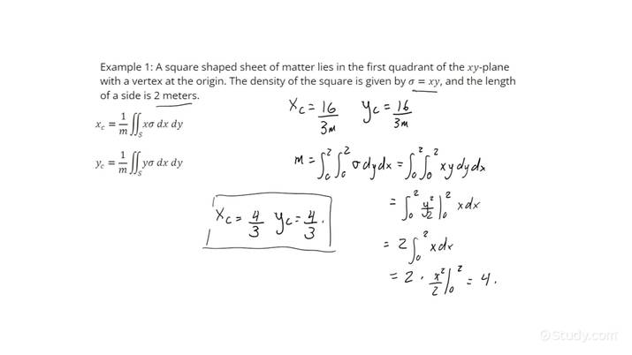 using-integration-to-calculate-the-center-of-mass-of-a-solid-shape-of