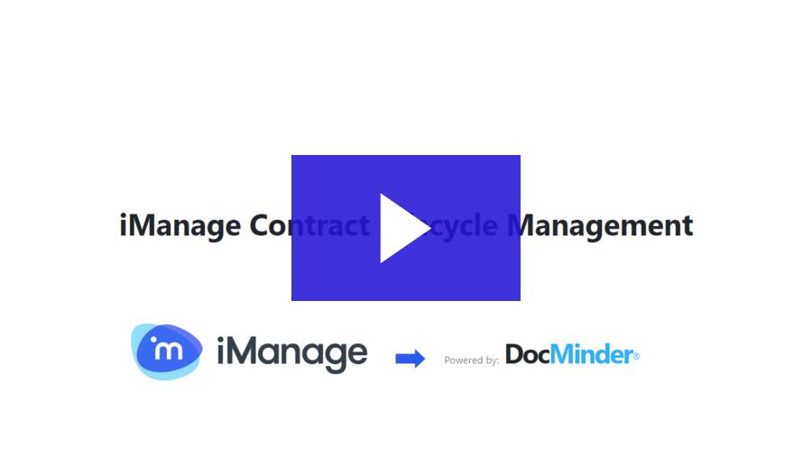 iManage Contract Lifecycle Management