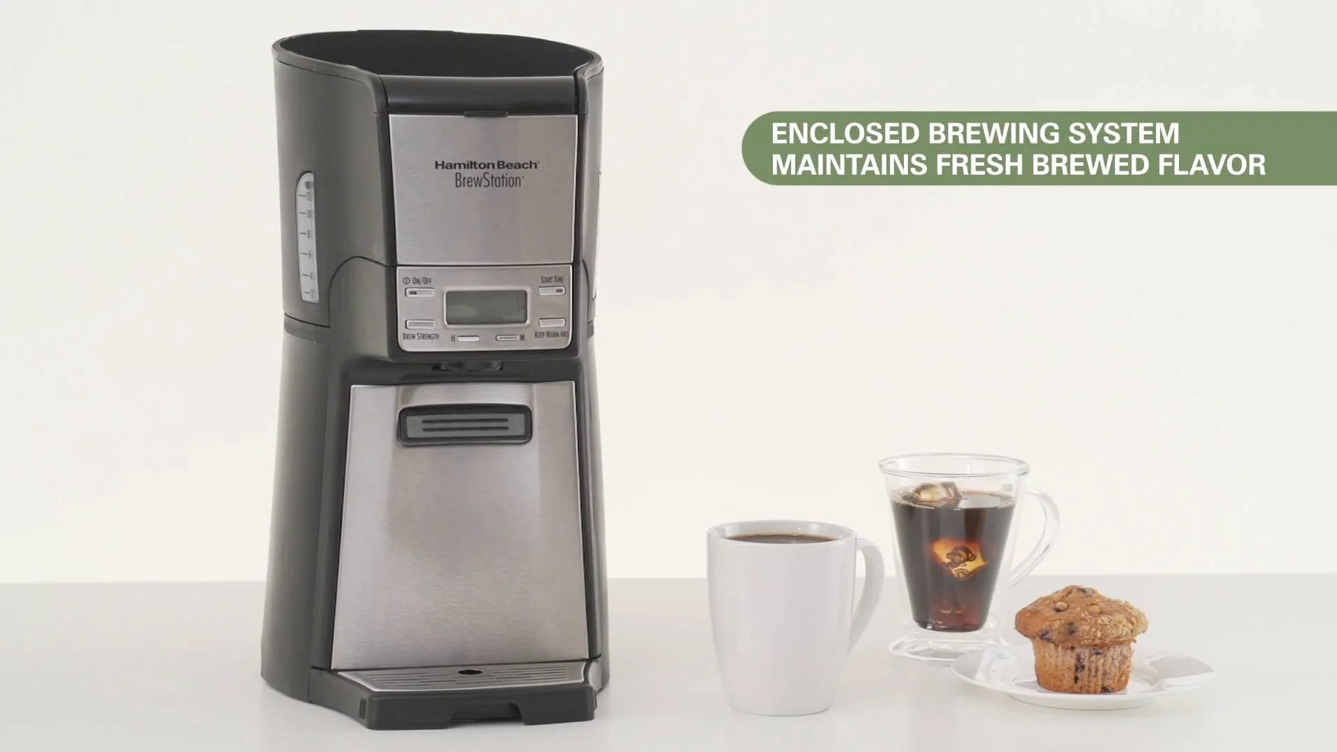 Hamilton Beach BrewStation® 2 Cup Programmable Coffee Maker Black &  Stainless - 48465