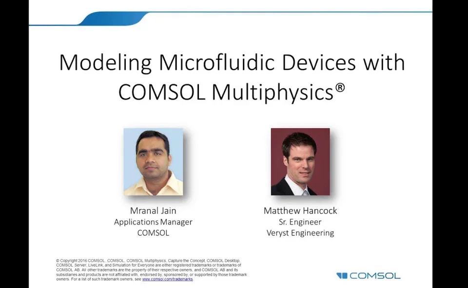 Simulating Microfluidic Devices in COMSOL Multiphysics®