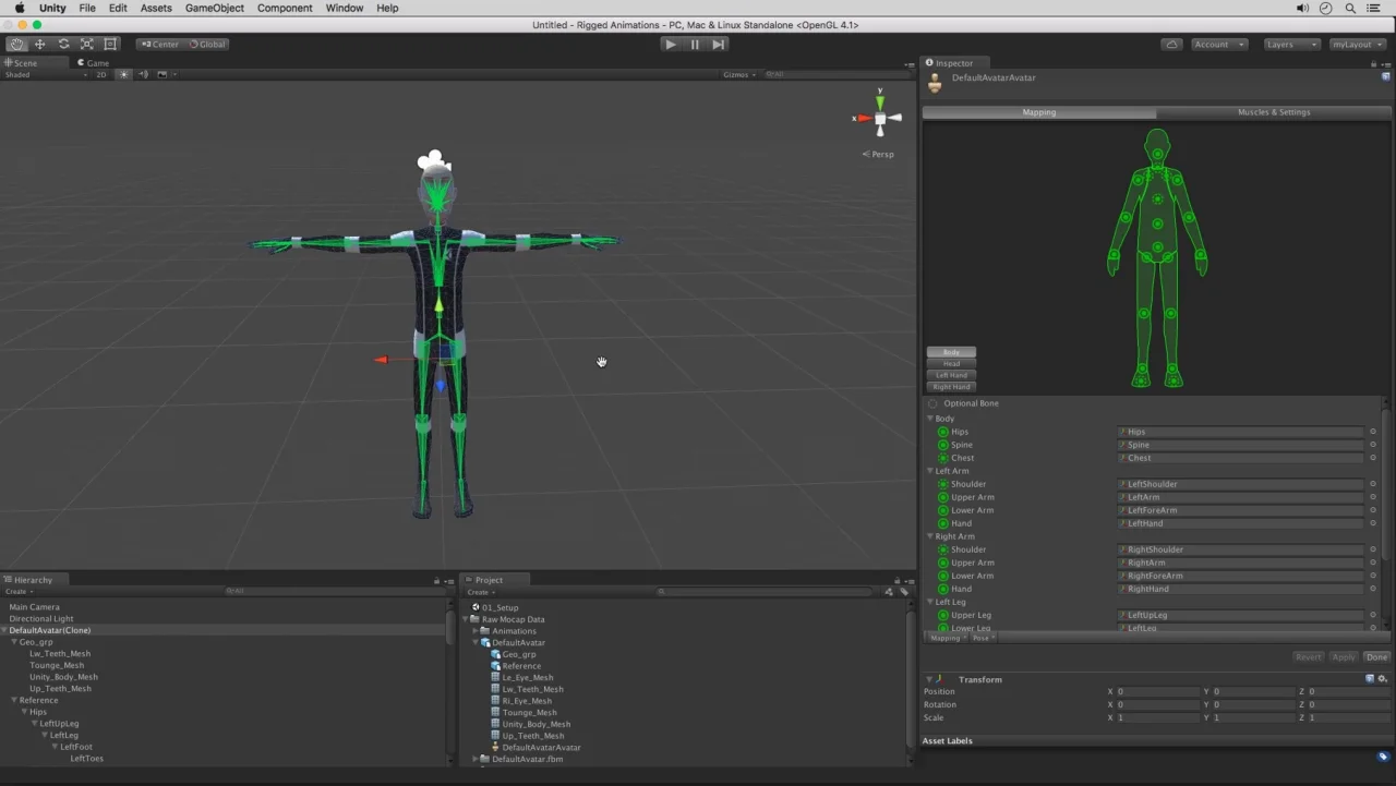 How to make a rig/humanoid take the form of a local player who