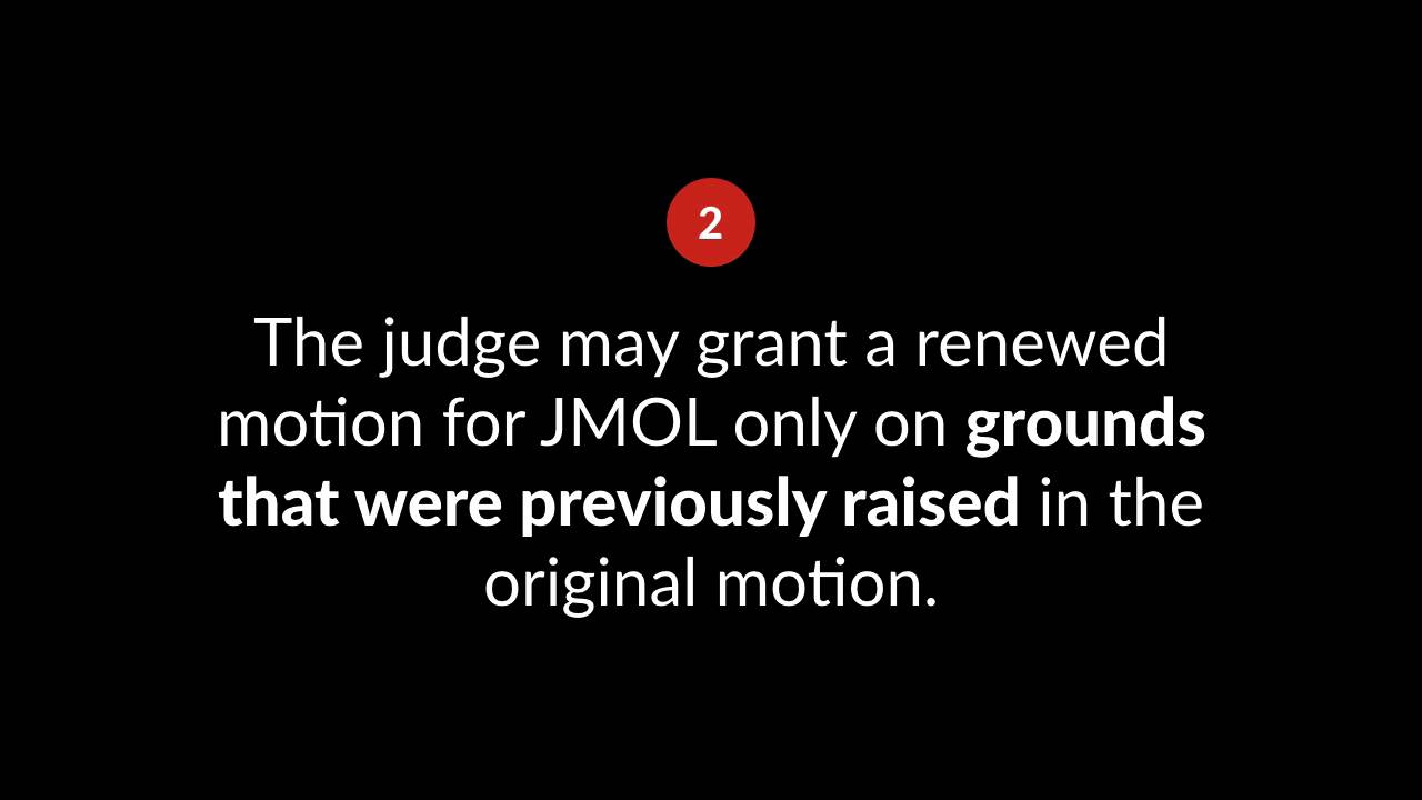 jmol judgment as a matter of law