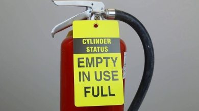 Cylinder Tear-Off Status Tag