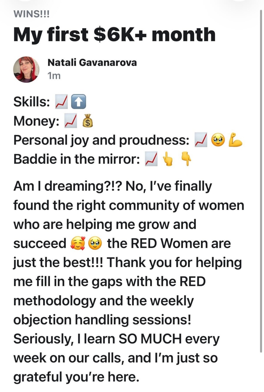 Client win: First $6K+ Month