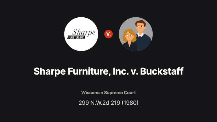 Sharpe Furniture, Inc. v. Buckstaff