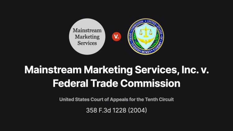 Mainstream Marketing Services, Inc. v. Federal Trade Commission