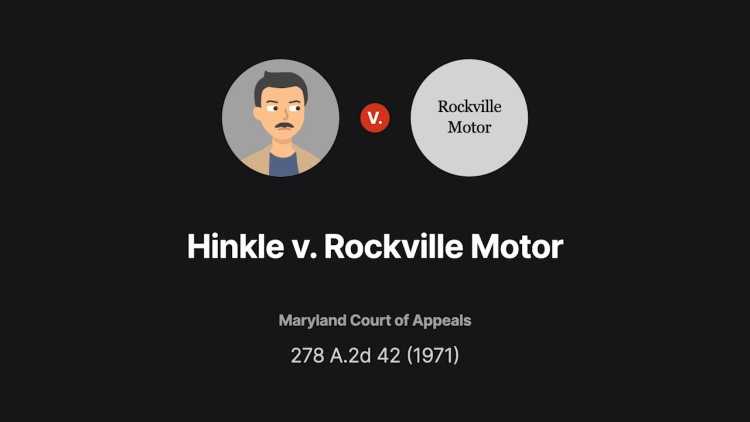 Hinkle v. Rockville Motor Co., Inc.