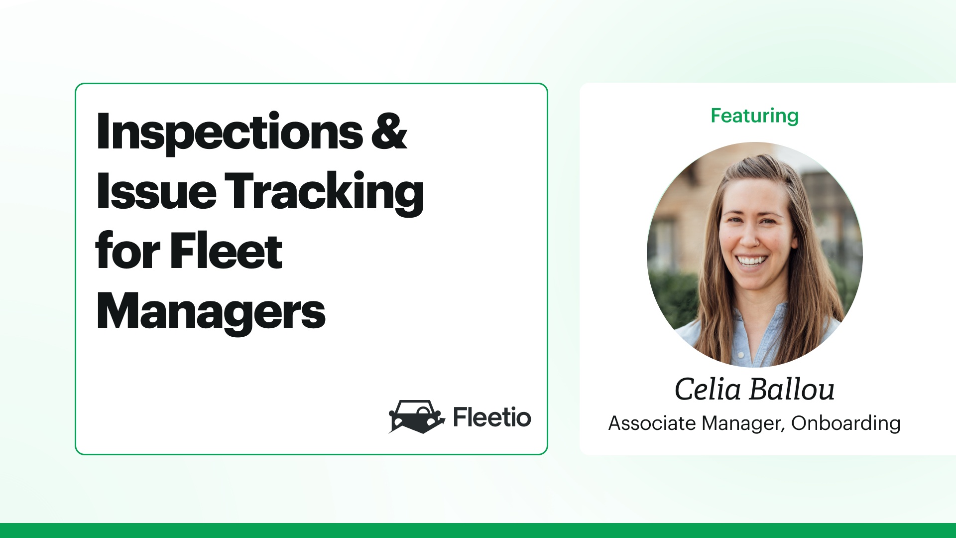 Inspections &amp; Issue Tracking for Fleet Managers