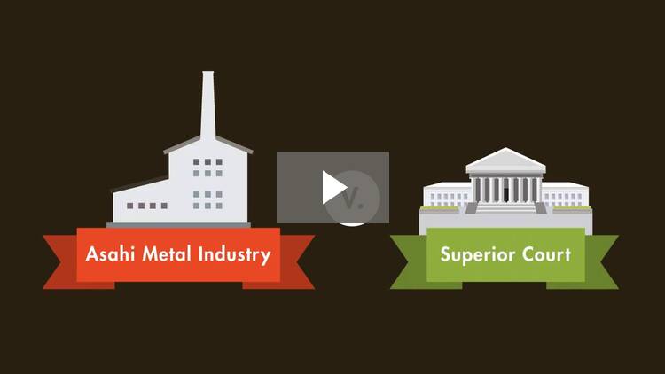 Asahi Metal Industry Co v Superior Court 480 U S 102 (1987): Case