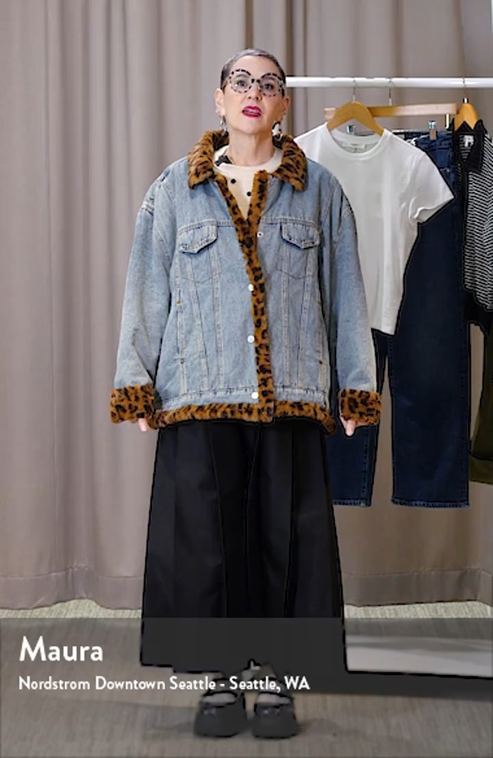Dressed in Lala Lala Forever Denim Jacket with Faux Fur Trim