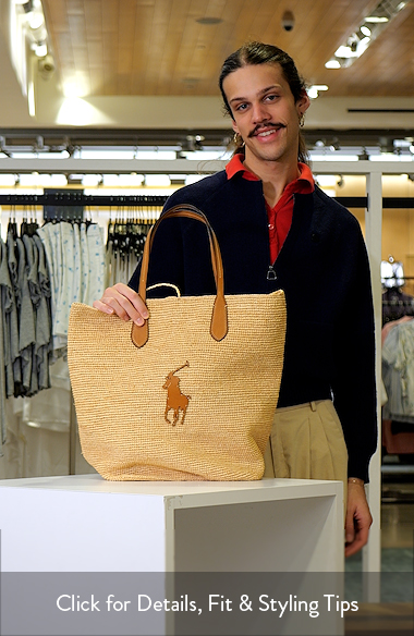 Polo Ralph Lauren Large Raffia Tote (Women) | Nordstrom