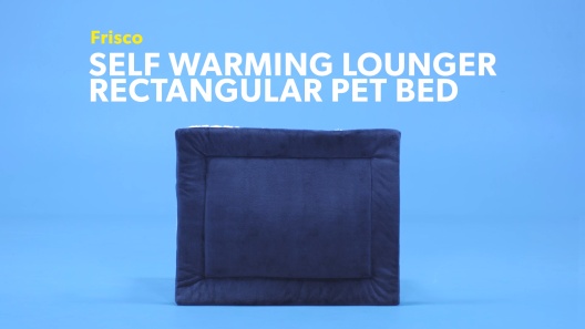 Frisco Self Warming Pillow Rectangular Pet Bed, Blue, 30