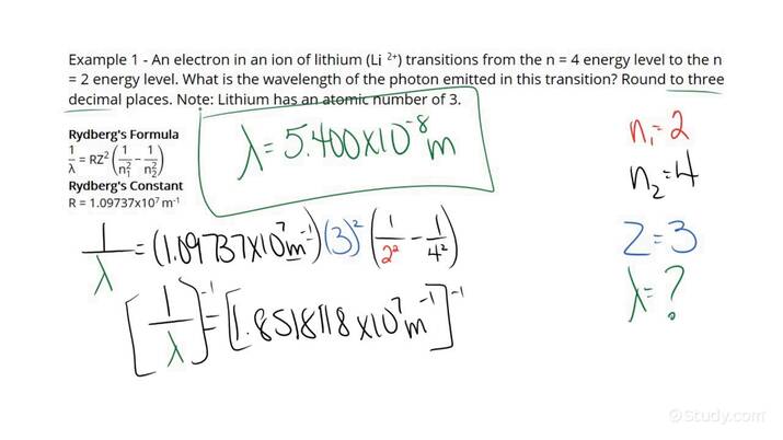 how-to-find-the-wavelength-of-a-photon-emitted-by-an-electron