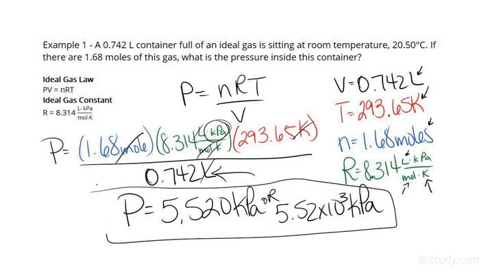 How To Calculate A Final Pressure Using The Ideal Gas Law Equivalency ...