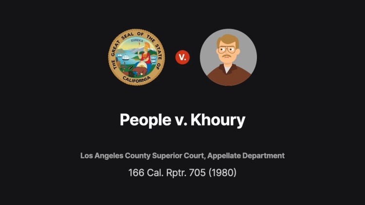 People v. Khoury