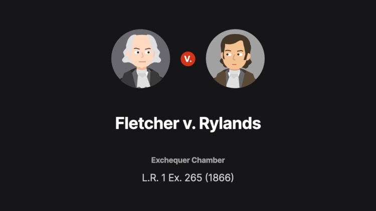 Fletcher v. Rylands