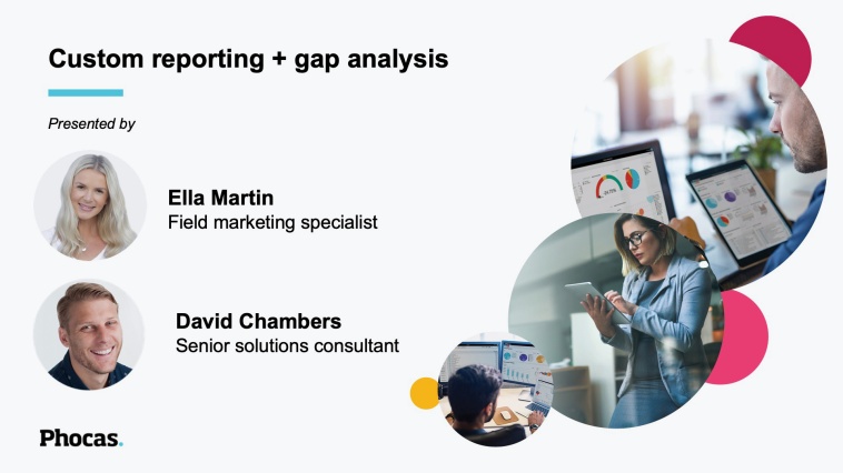 Custom reporting + gap analysis