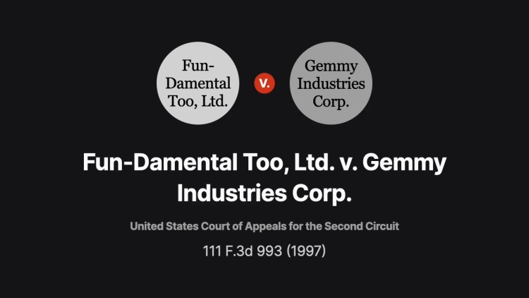 Fun-Damental Too, Ltd. v. Gemmy Industries Corp.