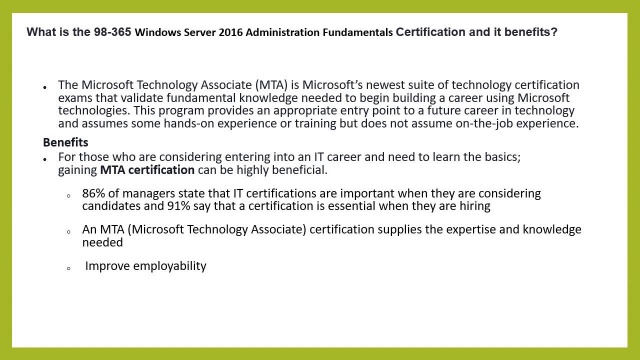 Microsoft MTA 98-365 intro video