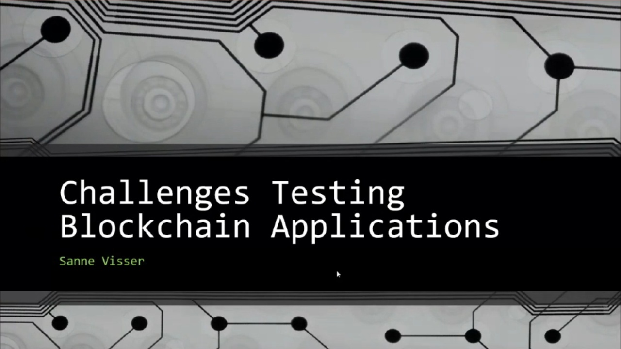Challenges Testing Blockchain Applications with Sanne Visser image