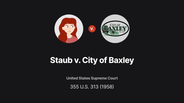 Staub v. City of Baxley