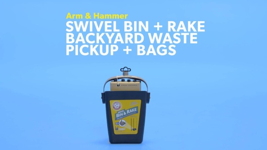 Arm & Hammer Swivel Bin and Rake Poop Scoop - Large Capacity, Adjustable  Handle - Perfect for Quick and Easy Waste Pick-ups in the Poop Scoops &  Accessories department at