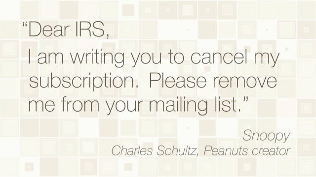 Tax Quote: Snoopy