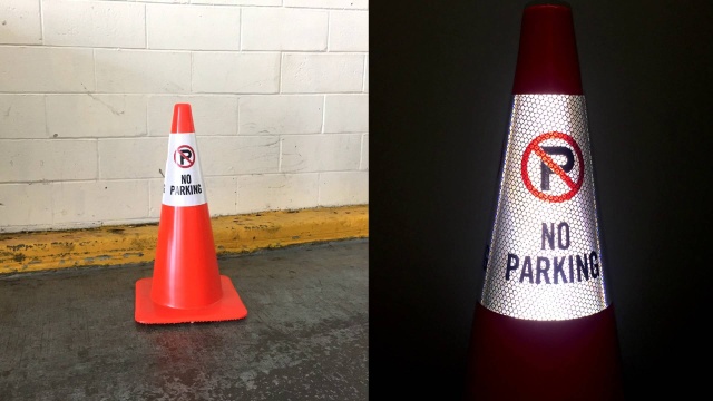 Cone Collar Reflective Prismatic Vinyl