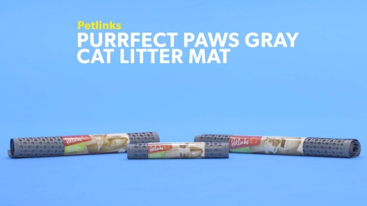 Petlinks - Purr-fect Paws Multipurpose Rubber Cat Litter MatBlue