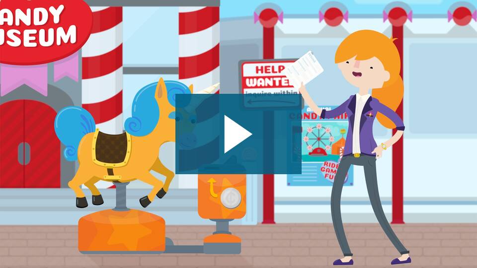Video thumbnail for Acing the Job Interview with a play button over the top.