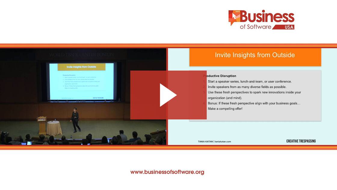 Creative Trespassing: How to Sneak More Imagination Into Your Work & Get More Done | Tania Katan, Creative Trespassing | BoS USA 2018