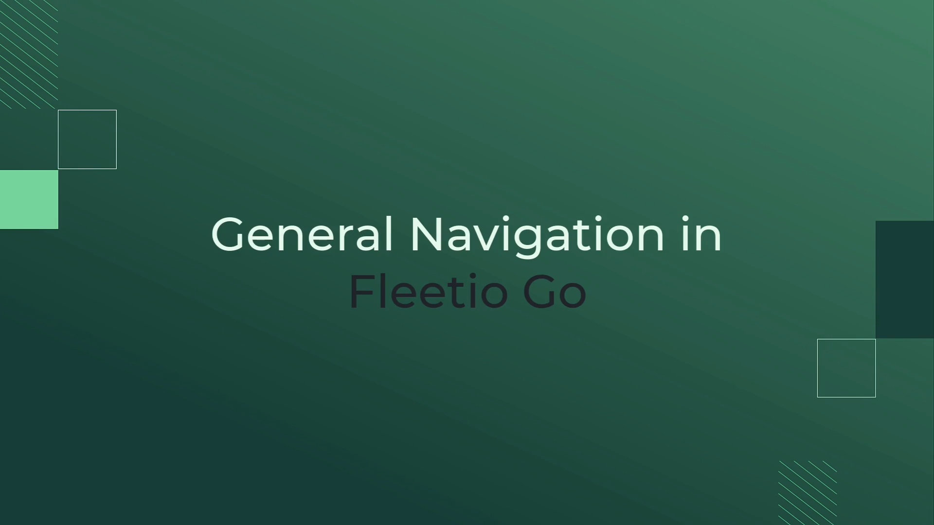 Lesson 10: General Navigation in Fleetio Go