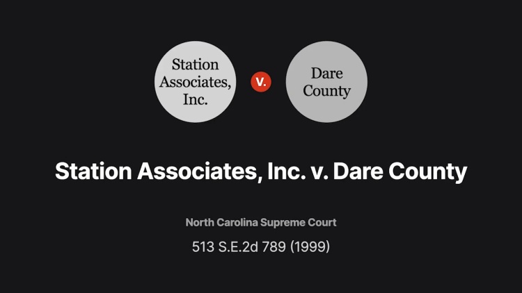 Station Associates, Inc. v. Dare County