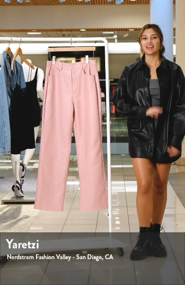 FAKE FUR STRAIGHT PANTS / IVORY – VIAVANDA
