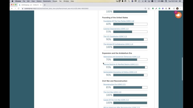 Screenshot from Getting Started with USATestprep video