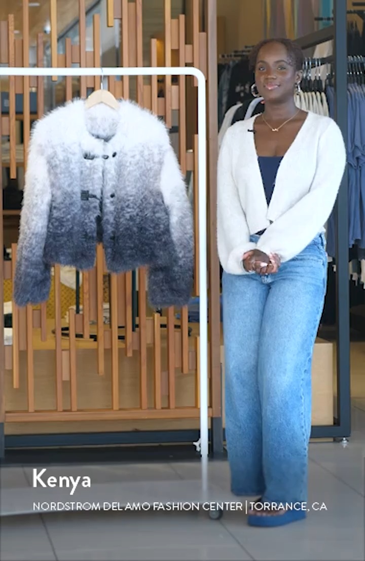 Open Edit Ombré Faux Fur Jacket | Nordstrom