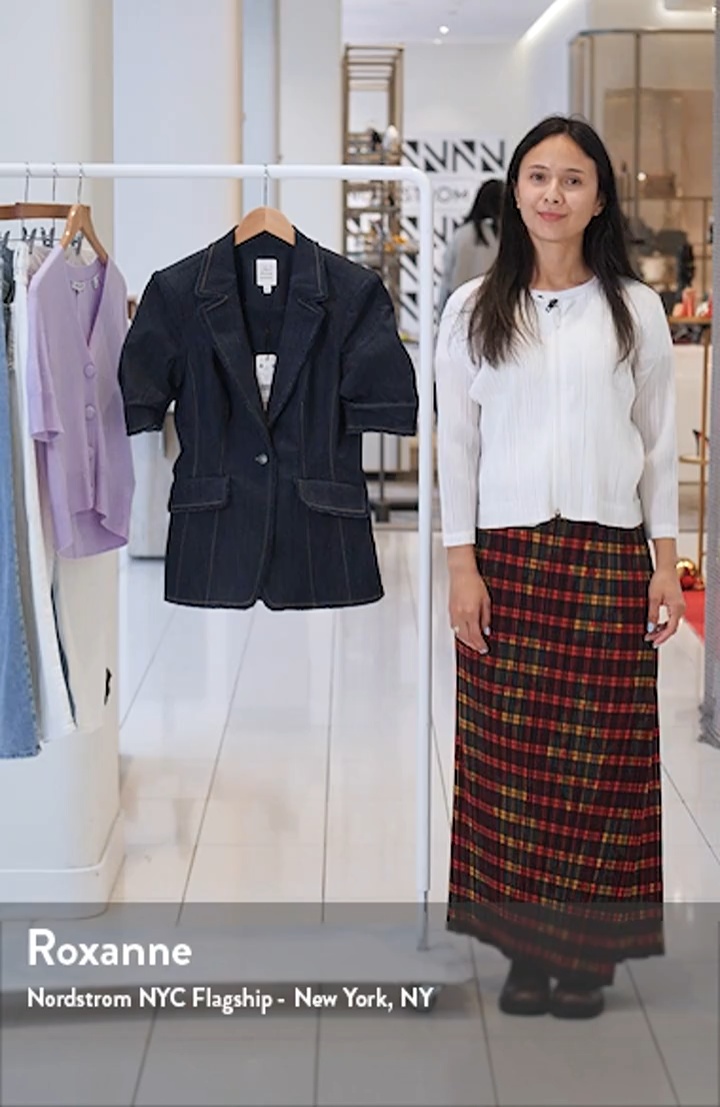 Cinq à Sept Sallie Short Sleeve Denim Jacket | Nordstrom