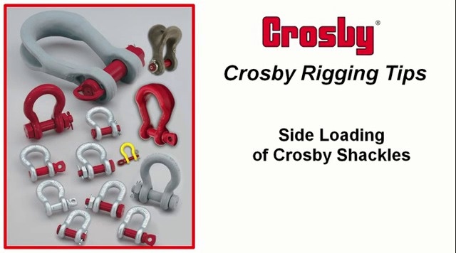 Side Loading of Crosby Shackles