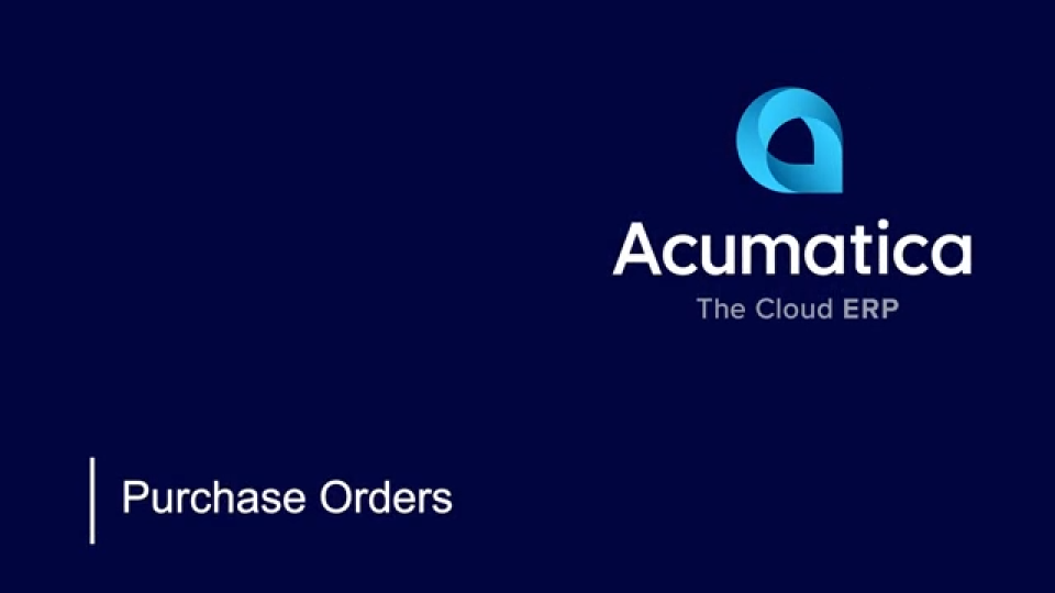 Watch Purchase Orders Video